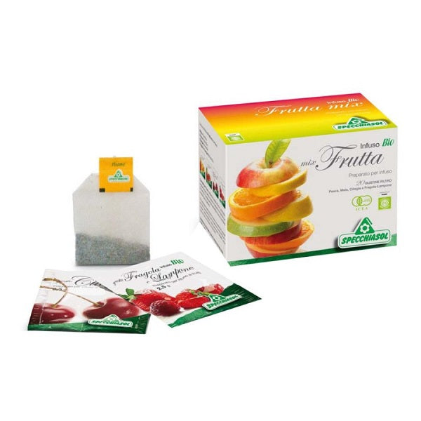 CESTINO CON TAZZA E BARATTOLO CON INFUSI DI FRUTTA