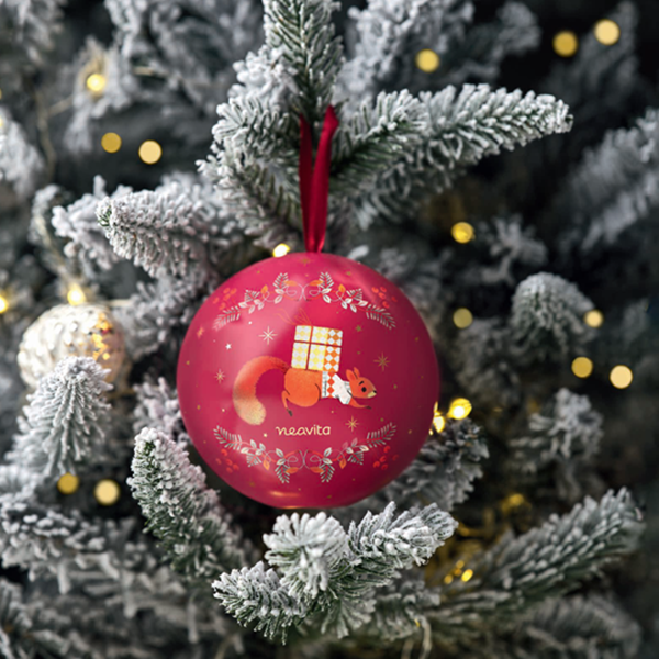 PALLINA ROSSA CON FILTRI INFUSO MANDORLE CARAMELLATE