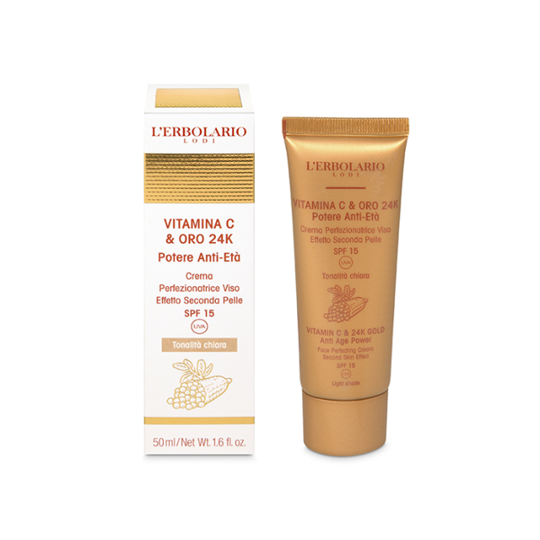 VITAMINA C E ORO 24K CREMA PERFEZIONATRICE TONALITA' CHIARA