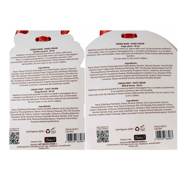 CONFEZIONE REGALO NATALE CREMA MANI E CREMA PIEDI