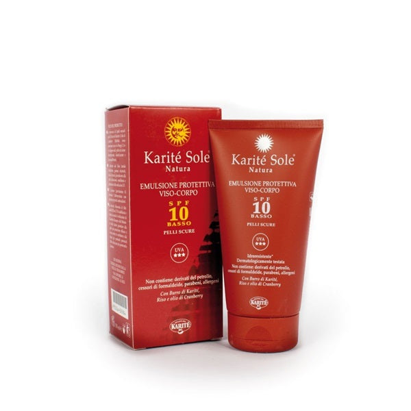 KARITÉ SOLE NATURA EMULSIONE PROTETTIVA VISO-CORPO SPF BASSO 10