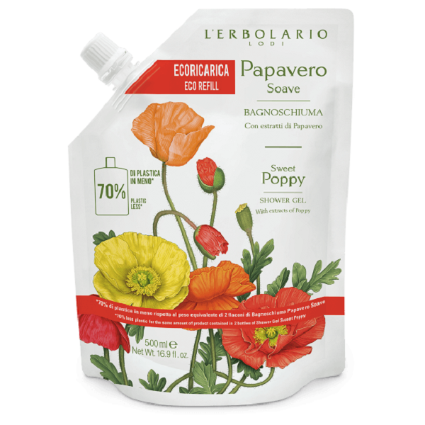 PAPAVERO SOAVE BAGNOSCHIUMA ECORICARICA DA 500 ML