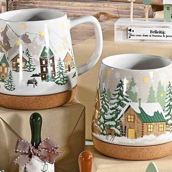 TAZZA CON FONDO IN SUGHERO