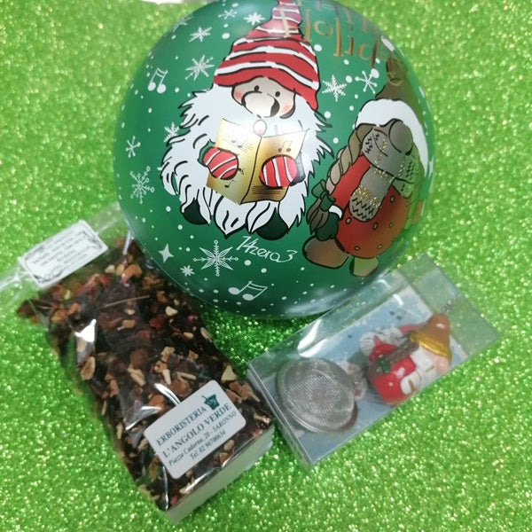 PALLA DI NATALE CON INFUSO E COLINO