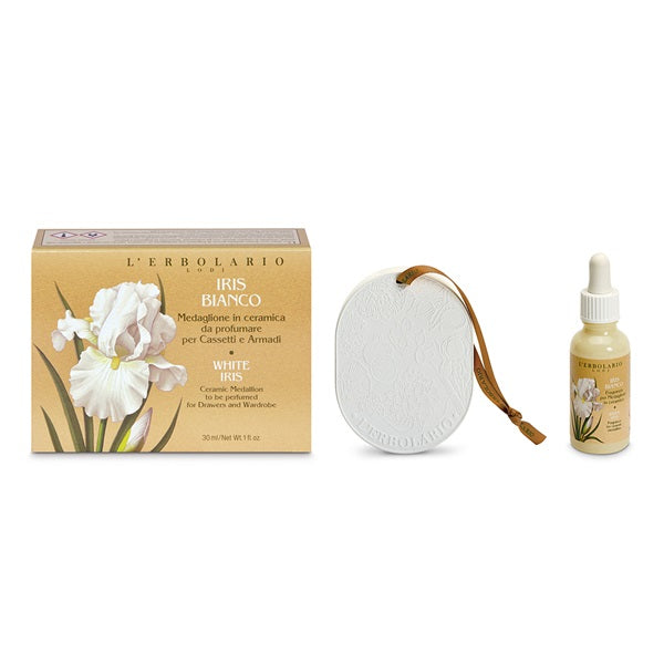 IRIS BIANCO MEDAGLIONE PER CASSETTI E ARMADI