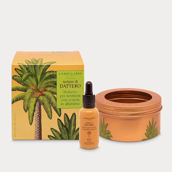 NETTARE DI DATTERO PROFUMO AMBIENTE CON SCATOLA IN ALLUMINIO
