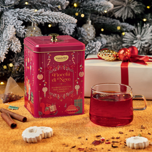 BISCOTTIERA CON 15 FILTRI DI INFUSO FIOCCHI DI NEVE