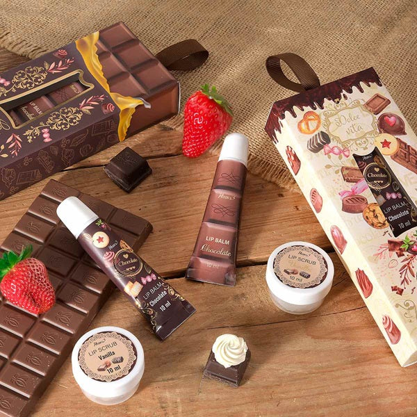 CONFEZIONE REGALO CIOCCOLATO CON SCUB E LIP LABBRA