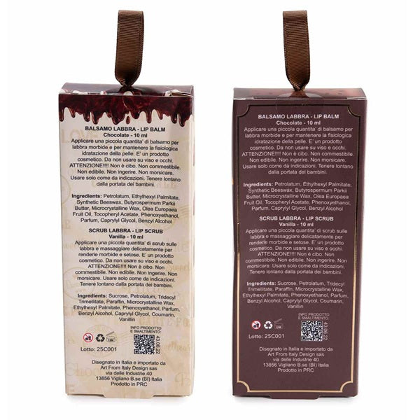 CONFEZIONE REGALO CIOCCOLATO CON SCUB E LIP LABBRA