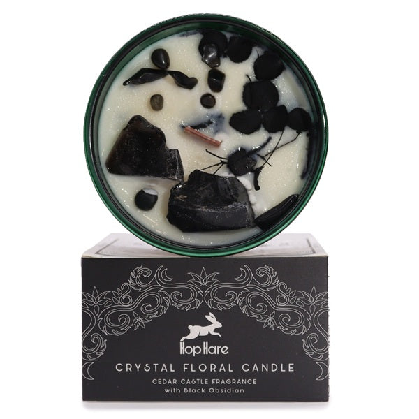 CANDELE FIORI MAGICI E OSSIDIANA NERA