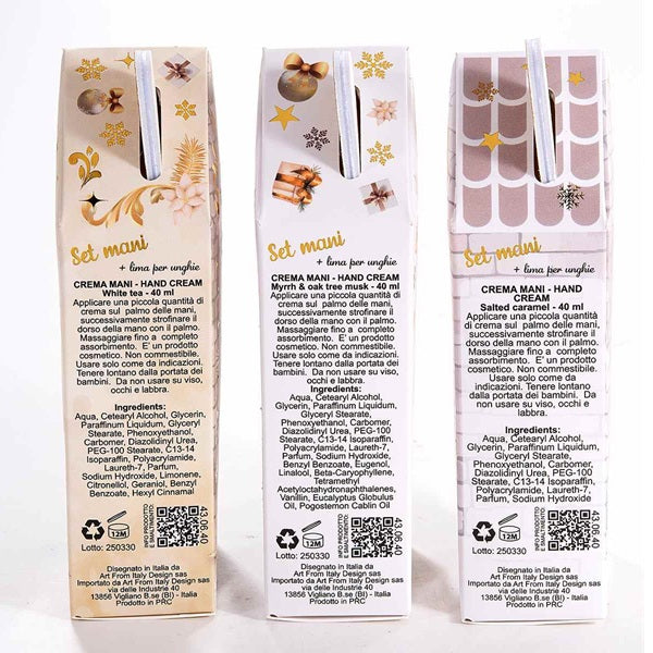 CONFEZIONE REGALO CON CREMA MANI E LIMA