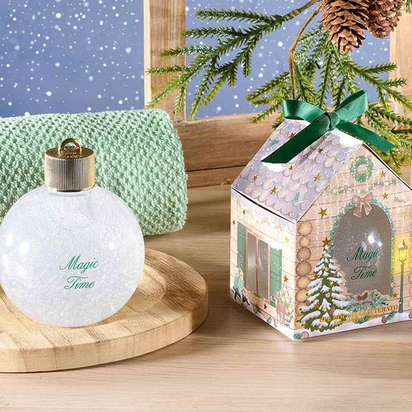 PALLINA CON BAGNOSCHIUMA GLITTERATO