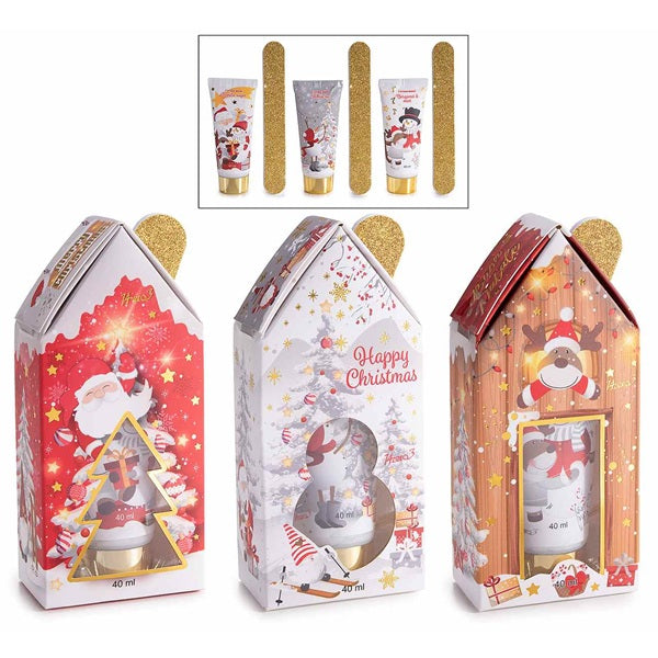 CONFEZIONE REGALO A CASETTA CON CREMA MANI E LIMA